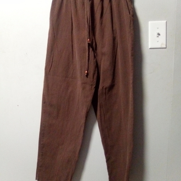 ALFRED Dunner ladies brown short sleeve 2 piece pant set. size 12 - Picture 7 of 14